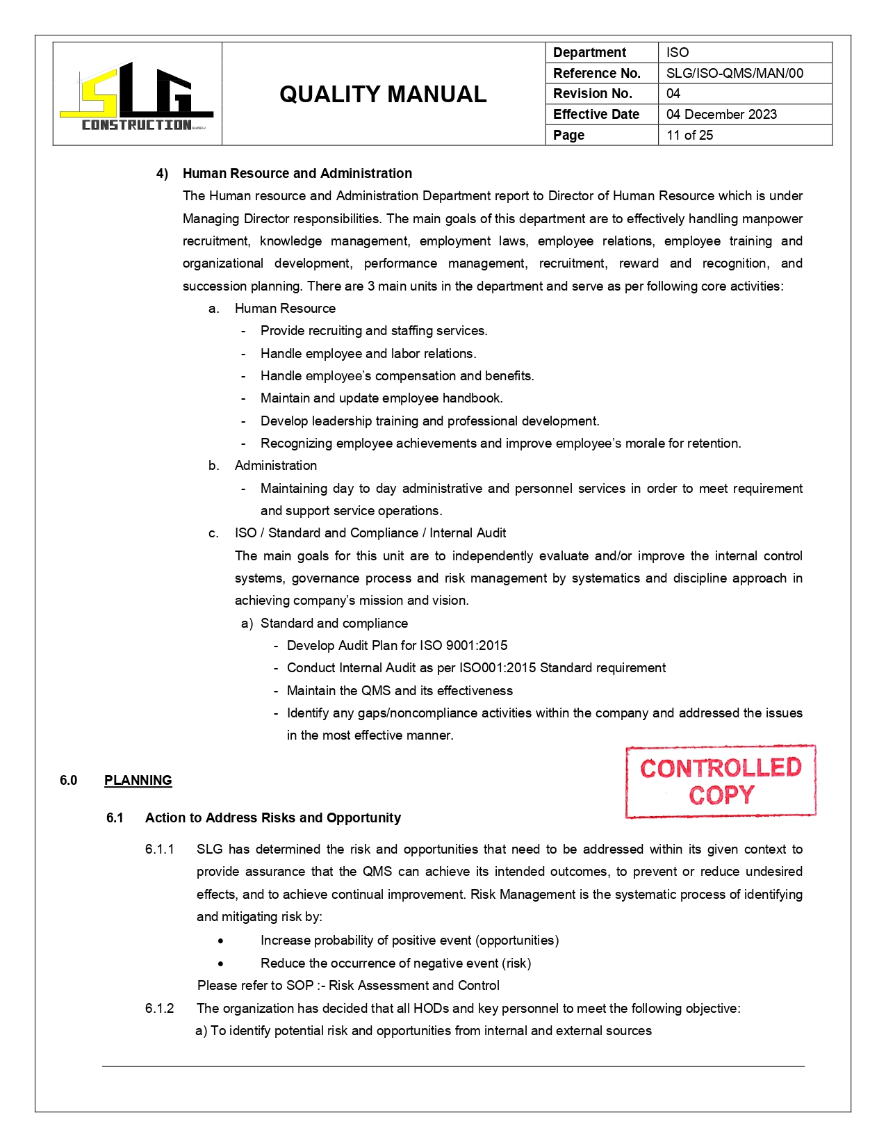 QMS Manual Page 13